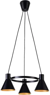 Candellux MORE LAMPA WISZĄCA 3X40W E27 CZARNY MATOWY - Lampy sufitowe - miniaturka - grafika 2