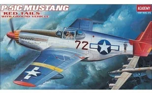 Academy P51C Mustang 12441 - Kolekcjonerskie modele pojazdów - miniaturka - grafika 2