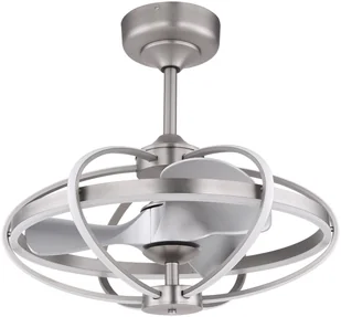 Globo Lighting Deckenventilator Simona Fernbedienung nickel matt - Wentylatory sufitowe - miniaturka - grafika 6