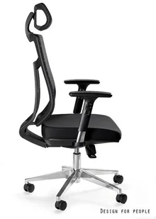 Fotel biurowy, krzesło biurowe Unique Fotel Ergonomiczny Vista kółka do parkietów - Fotele i krzesła biurowe - miniaturka - grafika 3