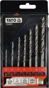 Yato ZESTAW WIERTEŁ SPIRALNYCH DO DREWNA 3-10MM HEX - Wiertła - miniaturka - grafika 3
