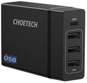 Ładowarki do telefonów - CHOETECH Ładowarka sieciowa CHOETECH PD72-1C3U Czarny - miniaturka - grafika 1