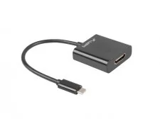Lanberg Adapter USB CM HDMI F 15cm czarny (AD-UC-HD-01) - Adaptery i przejściówki - miniaturka - grafika 2