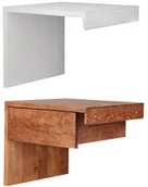 Szafki nocne - Ekodom Szafka nocna L-FORM i L-FORM z szufladą EKODOM Kolor wybarwienia Miodowy Szuflada Bez szuflady - miniaturka - grafika 1