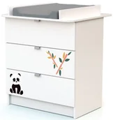 Przewijaki - AT4 komoda z przewijakiem WEBABY panda - miniaturka - grafika 1