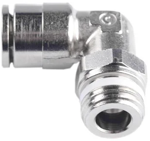 ATS Złączka Wtykowa Kątowa Wąż 8Mm Gwint 1/4"" Metalowa Camozzi (5902730113805) - Akcesoria pneumatyczne - miniaturka - grafika 2