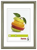 Ramki na zdjęcia - Hama Ramka na zdjęcia Sevilla (18 x 24 cm z passe-partout 10 x 15 cm, wysokiej jakości szkło, ramka z tworzywa sztucznego, do zawieszenia i postawienia), szara 00066459 - miniaturka - grafika 1