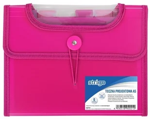 PUKKA Teczka z gumką Pp A5/25mm/6przegr Czer Fol - Artykuły biurowe - miniaturka - grafika 3