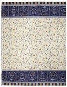 Koce - Bassetti Bassetti OPLONTIS Koc dzienny, bawełna, niebieski, 240 x 255 9320796 - miniaturka - grafika 1