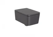 Miski WC - Roca A346537640 INSPIRA SQUARE Miska podwieszana Rimless 560 x 370 ONYX - miniaturka - grafika 1