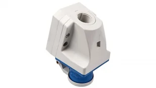 PCE Polska sp. z o.o. Wtyczka odbiornikowa z klapką 16A 3P 230V niebieska IP44 513-6d - Kostki, złączki, wtyczki - miniaturka - grafika 3
