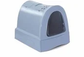Kuwety dla kotów - Argi Krytý kočičí záchod s výsuvnou zásuvkou pro stelivo 40 x 56 x 42,5 cm modrá - miniaturka - grafika 1