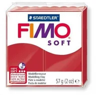 Masy plastyczne - Staedtler Masa termoutwardzalna 57g soft FIMO czerwień świąteczna - miniaturka - grafika 1