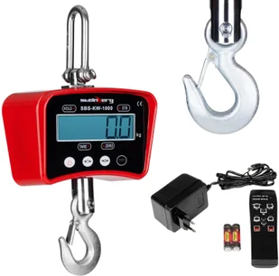 Steinberg Systems Waga hakowa SBS-KW-1000R 1T CZERWONA SBS-KW-1000R SBS-KW-1000R - Wagi specjalistyczne - miniaturka - grafika 2