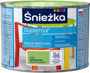 ŚNIEŻKA Supermal Emalia Akrylowa Satynowy Połysk migdałowy 0,8 L - Emalie - miniaturka - grafika 4