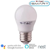 Systemy inteligentnych domów - v-tac Żarówka LED V-TAC 4.5W E27 Kulka G45 SMART WiFi RGB+WW+CW VT-5124 RGB+2700K-6400K 300lm - miniaturka - grafika 1
