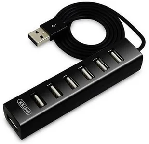 Unitek HUB USB 7 USB 2.0 czarny Y-2160 - Huby USB - miniaturka - grafika 4