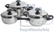 Kuchnia turystyczne i akcesoria - Bo-Camp Zestaw garnków ze stali nierdzewnej - miniaturka - grafika 1