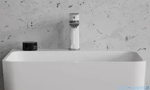 Omnires Sacramento bateria umywalkowa chrom/biały SC2310CRB | - Baterie umywalkowe - miniaturka - grafika 3