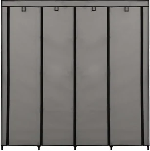 vidaXL vidaXL Szafa z 4 przegrodami, szara, 175 x 45 x 170 cm - Szafy - miniaturka - grafika 4
