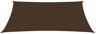 vidaXL Prostokątny żagiel ogrodowy, tkanina Oxford, 4x5 m, brązowy vidaXL - Parasole ogrodowe - miniaturka - grafika 4