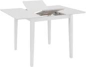 Stoły - vidaXL Rozsuwany stół jadalniany, biały, (80-120) x 80 x 74 cm, MDF - miniaturka - grafika 1