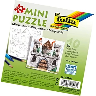 Folia Mini puzzle, 15 x 15 cm, 10 sztuk, ekstra mocne, białe - Puzzle - miniaturka - grafika 2