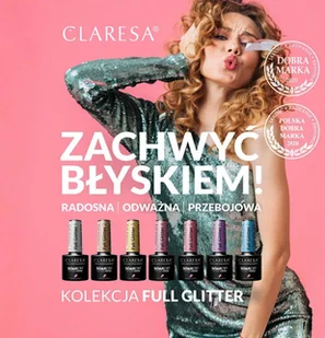 CLARESA Claresa lakier hybrydowy full glitter 7 -5g - Lakiery hybrydowe - miniaturka - grafika 2