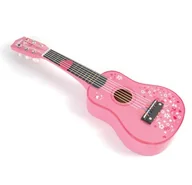 Instrumenty muzyczne dla dzieci - Bigjigs Toys gitara drewniana, różowa - miniaturka - grafika 1