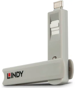 LINDY LINDY 40427 klucz blokujący port USB typu C, biały - opakowanie 4 szt. 40427 - Zabezpieczenia do laptopów - miniaturka - grafika 3