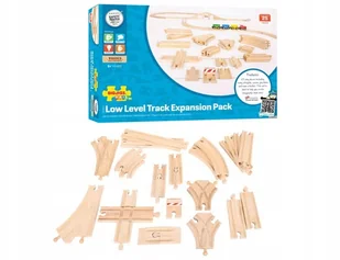 Bigjigs Toys Zestaw torów 25 elementów - Pociągi dla dzieci - miniaturka - grafika 3