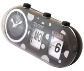 Zegary - Atrix Budzik kapsuła z datownikiem czarny klik_B - miniaturka - grafika 1