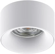 Oprawy, klosze i abażury - Maclean Oprawa podtynkowa tuba punktowa okrągła aluminiowa GU5.3 70x40mm kolor biały MCE457 W/W - miniaturka - grafika 1