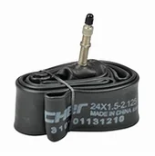 Opony rowerowe - Accent Fischer wąż rowerowa 24" szerokości DV, czarna, One Size 85128 - miniaturka - grafika 1