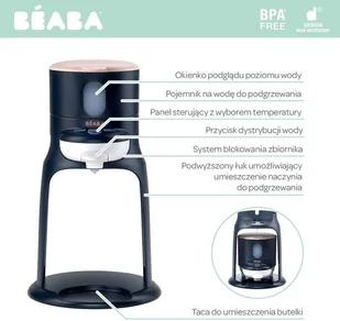Beaba Bibexpresso Ekspres do mleka 2w1 Night blue - Podgrzewacze butelek i sterylizatory - miniaturka - grafika 5