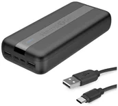 Powerbanki - Reinston Reinston 20000 mAh EPB027 czarny EPB027 - miniaturka - grafika 1