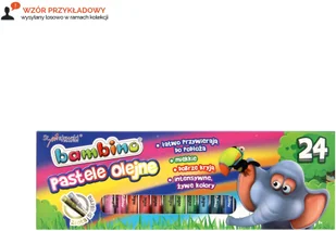 Bambino Pastele olejne 24 sztuki ST.MAJEWSKI - Przybory szkolne - miniaturka - grafika 3