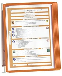 DURABLE 555109 VARIO WALL 5 zestaw ścienny z 5 panelami A4 pomarańczowy zestaw 555109 - Artykuły biurowe - miniaturka - grafika 2