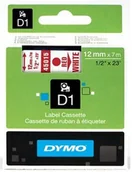 Papier do drukarek - Dymo Taśma zamiennik 45015, S0720550, 12mm x 7m czerwony druk / biały podkład - miniaturka - grafika 1