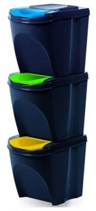 PROSPERPLAST Kosze na śmieci PROSPERPLAST IKWB20S3 3x20l) Wielokolorowy - Skrzynie ogrodowe - miniaturka - grafika 2