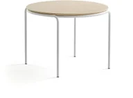 Ławy i stoliki kawowe - AJ Produkty Stolik kawowy ASHLEY, 770 x 530 mm, biały, brzoza - miniaturka - grafika 1