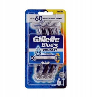 Gillette Procter & Gamble Blue3 Comfort Jednorazowa maszynka do golenia dla mężczyzn 6 sztuk - Maszynki do golenia i wkłady - miniaturka - grafika 7