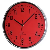 Zegary - Atrix Zegar chromowany sterowany radiowo red ATE2019RCR - miniaturka - grafika 1