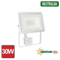 Lampy pozostałe - Spectrum LED NAŚWIETLACZ NOCTIS LUX 2 30W IP44 BIAŁY BARWA NEUTRALNA Z CZUJNIKIEM SLI029043NW_CZUJNIK - miniaturka - grafika 1