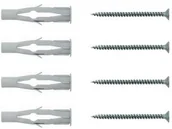 Kołki - Fischer Kołki uniwersalne z wkrętami FU 8 x 50 mm 6 szt. 84327 - miniaturka - grafika 1