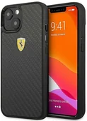 Etui i futerały do telefonów - Ferrari FEHCP13SFCABK iPhone 13 mini 5,4" czarny/black hardcase On Track Real Carbon hurtel-79798-0 - miniaturka - grafika 1