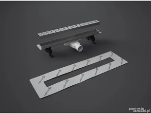 Radaway Basic Odpływ liniowy Slim 95 cm 5L095S+5R095SR - Odpływy liniowe - miniaturka - grafika 2