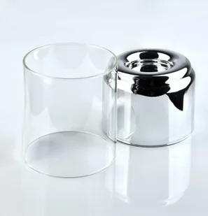 Lumarko Lumarko RITA SR Świecznik 9x16cm szklany z kloszem HTRD3541 3 Mondex - Świeczniki - miniaturka - grafika 2