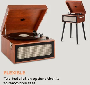 Auna Sarah Ann brązowy - Gramofony - miniaturka - grafika 3