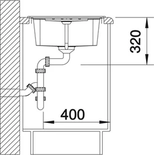Blanco LEXA 45S ANTRACYT 514668 - Zlewozmywaki - miniaturka - grafika 4